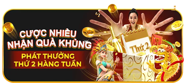 Thưởng nạp tiền và vòng quay miễn phí